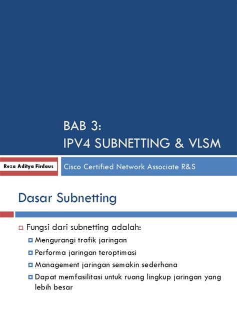 Pdf Bab Ipv Subnetting Vlsm Pdf Dokumen Tips