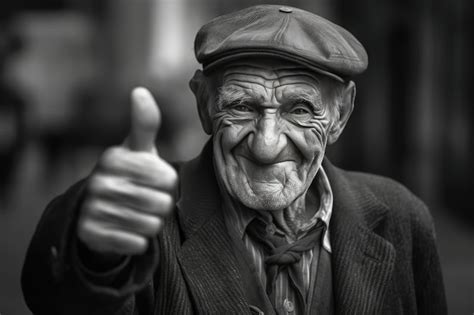 Premium AI Image Old Man Giving A Thumbs Up