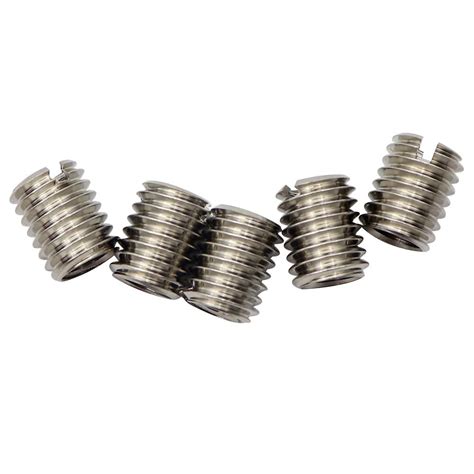 Secosautoparts 5 X Thread Adapters M8 8mm Male To M6 6mm Female Threaded Reducers