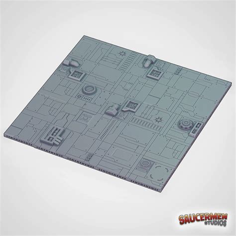 Modular Sci Fi Floor Tiles Pack 2 Stl Openlock Compatible