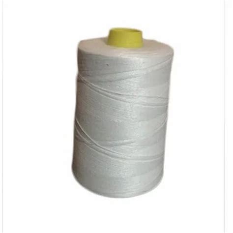 To Meter Approx Spun Bag Closing White Polyester Thread For