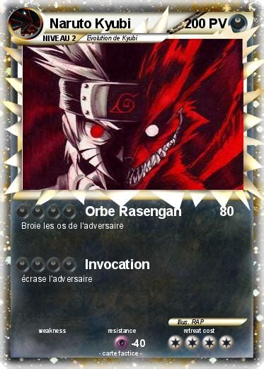 Pokémon Naruto Kyubi 203 203 Orbe Rasengan Ma carte Pokémon