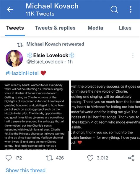 I'm worried Michael Kovach won't return as Angel Dust. (More in comments) : r/HazbinHotel