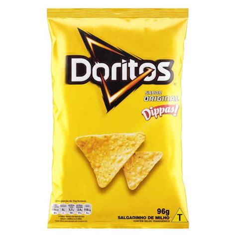 Salgadinho De Milho Original Doritos Dippas Pacote 96g Supermercado