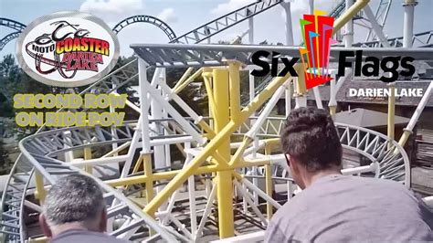 Motocoaster Second Row On Ride Pov Six Flags Darien Lake Youtube