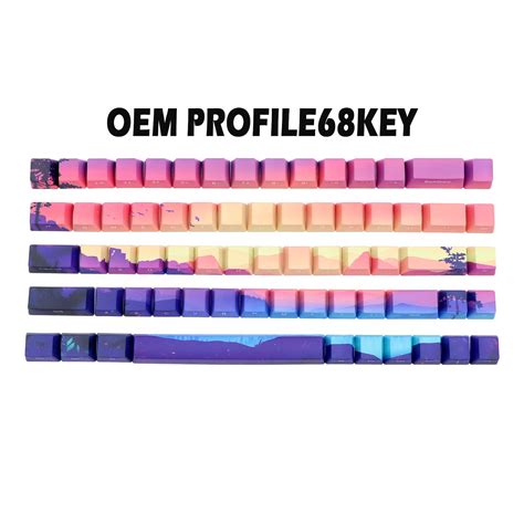 Mua JSJT Keycaps 65 Percent Custom Keycaps 68 Keys Side Printed Keycaps