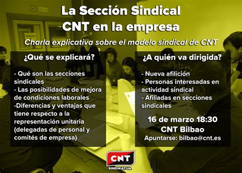 La Sección Sindical CNT en la empresa CNT Sindikatua