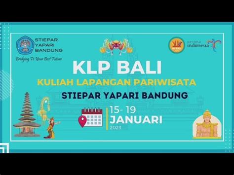 Raise Our Tourism In Bali With STIEPAR YAPARI BANDUNG YouTube