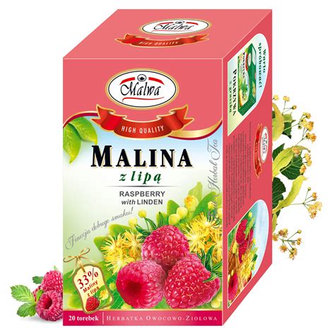 HERBATA OWOCOWA MALINA Z LIPĄ MALWA TEA 20 TOREBEK 13652755051 Allegro pl