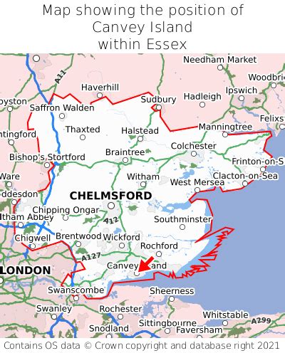 Where is Canvey Island? Canvey Island on a map