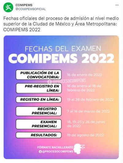 Comipems Cu Ndo Es El Registro Examen Y Otras Fechas Del Proceso