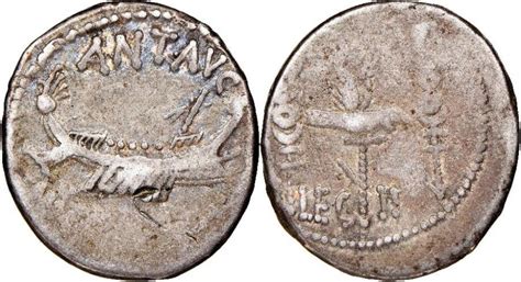 Marc Antony. (MARCUS ANTONIUS) - Denarius mint moving with M. Antonius ...