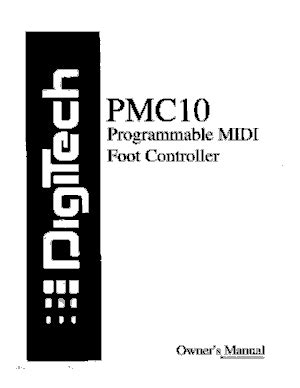 Free Audio Service Manuals D Digitech Digitech Pmc