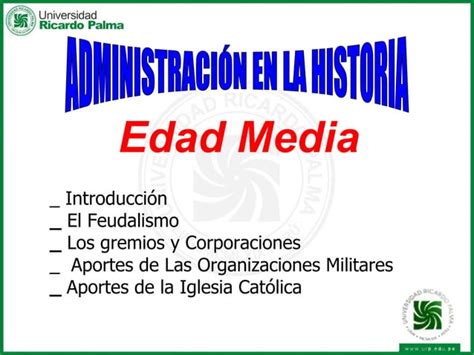 Administracion En La Edad Media Ppt