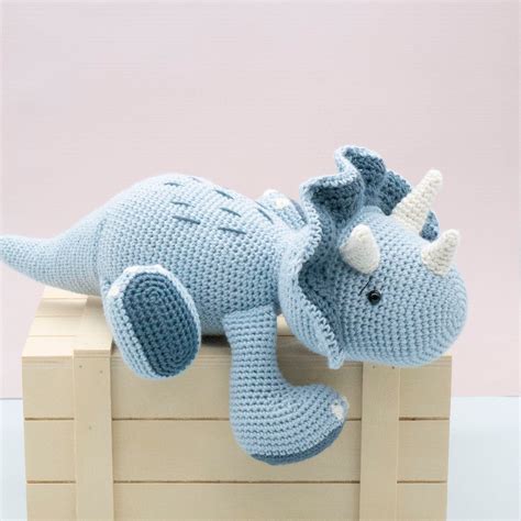 Amigurumi Crochet Pattern Sumo The Triceratops Dinosaur Etsy Uk