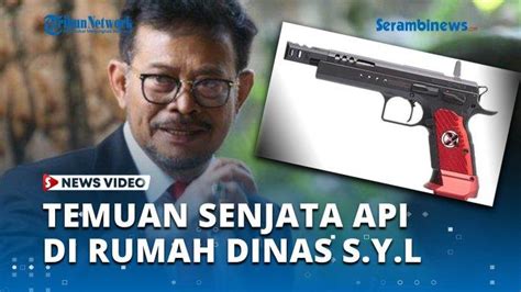 VIDEO Ditemukan Senjata Api Merk Tanfoglio Di Rumah Dinas Syahrul