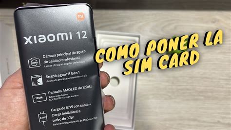 Xiaomi C Mo Instalar La Sim Card Orientadormovil Youtube