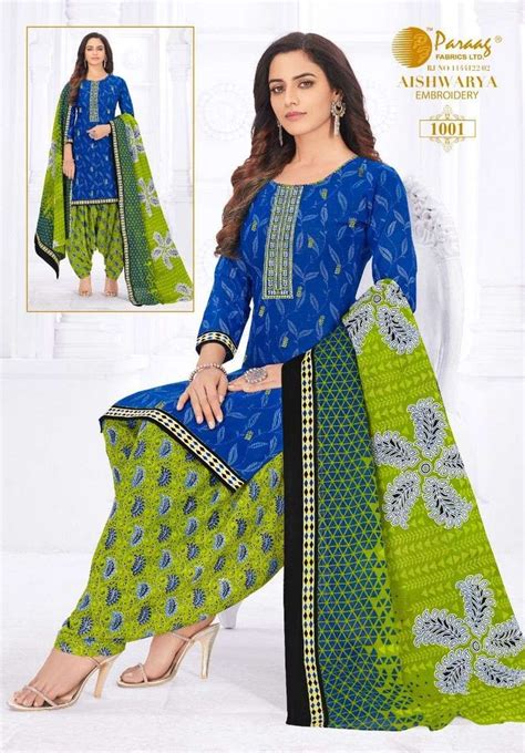 Paraag Aishwarya Vol Cotton With Printed Readymade Salwar Kameez