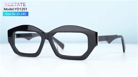 2023 Acetate Eyeglass Frame Custom Logo Oversize Big Square Acetate