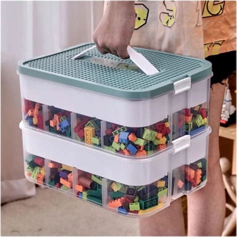 Organiseur De Rangement Pour Lego Bac De Rangement Empilable