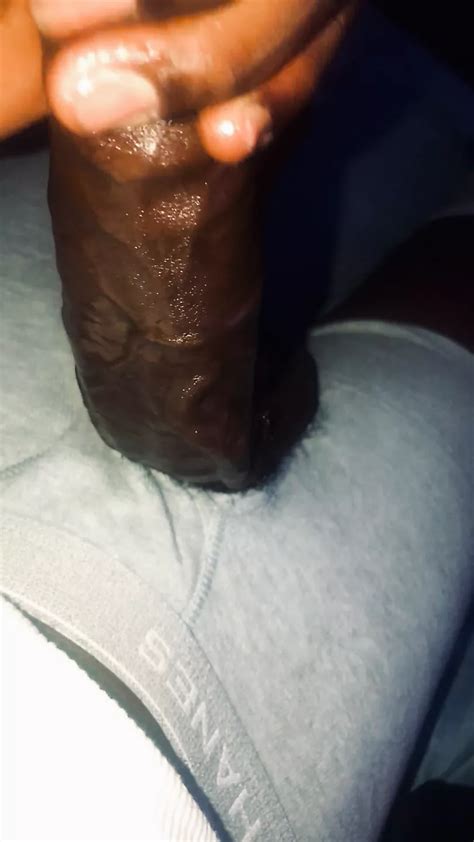 Teasing Big Black Cock Bbc While Laying In Bed Jerking Big Black Dick Xhamster