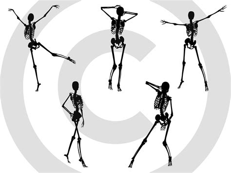 Sexy Dancing Skeletons Bundle Svg Zip File Containing Svg  Png Silhouette And Cricut Cut File