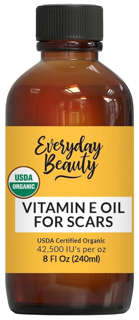 Organic Vitamin E Oil For Scars Usda Certified All Natural Plant