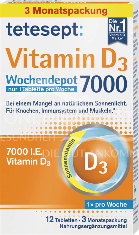 Tetesept Vitamin D Wochendepot Tabletten Schnell G Nstig Geliefert