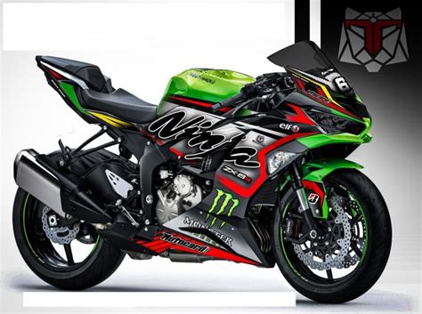 Kawasaki Zx R Decal Sticker Kit Monster