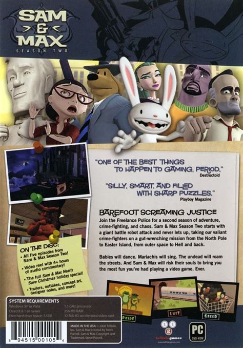 Sam Max Season Two Windows Box Cover Art Mobygames