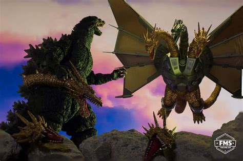 Godzilla Vs Meacha King Ghidorah S H Monsterarts Kaiju Toy Art Toy Photography By Harold Ruiz