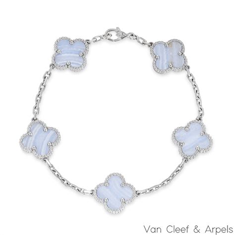 Van Cleef And Arpels White Gold Mother Of Pearl Vintage Alhambra 20 Motif