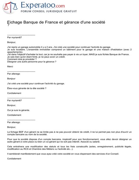 Modele De Lettre Pour Fichage Banque De France