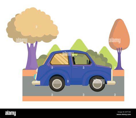 Vintage Classic Car Sideview Cartoon Stock Vector Image And Art Alamy