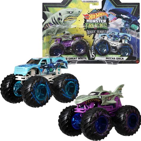 Hot Wheels HCL72 HCL67 Monster Truck Roarin 2 Pak 013142 ZABAWKI Pojazdy Monster Truck HOT
