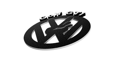 Stl Datei Golf Gti Logo Herunterladen • 3d Druckbares Objekt ・ Cults