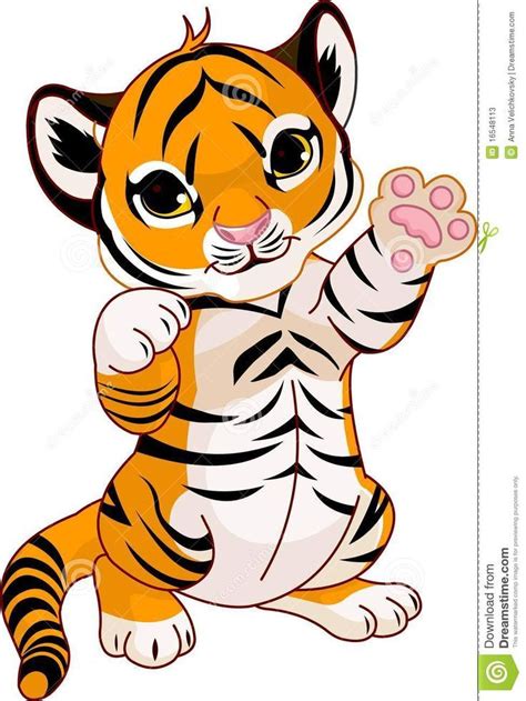 Cute Anime Tiger Tattoo on pinterest tiger tattoo tigers and chinese ... | Cartoon baby animals ...