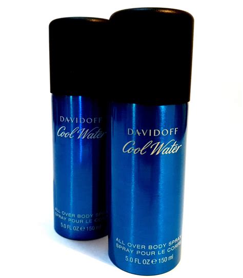 2x Davidoff Cool Water Deodorant 150ml Spray For Men