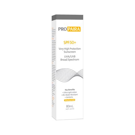 Propaira Spf50 Sunscreen Lotion Sun Protection And Amazing Skin St