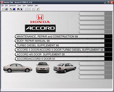 2000 Honda Accord Service Manual Download Renewgenie