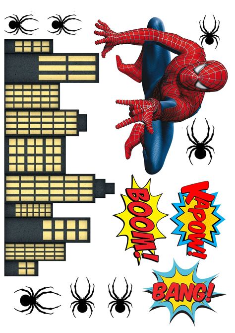 Spiderman Cake Topper And Themed Birthday Party Ideas