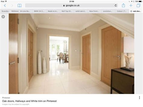 White Skirting With Oak Doors Oak Interior Doors Wood Doors Interior Oak Doors