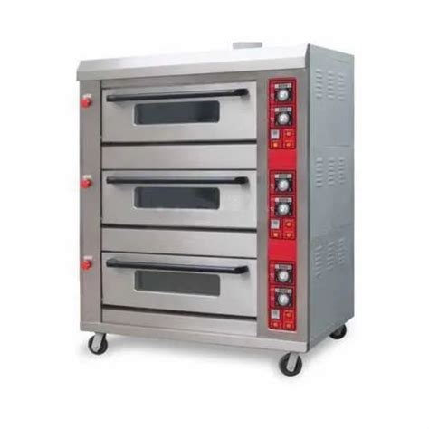 Single Phase Automatic Three Deck Electric Gas 6 Tray With