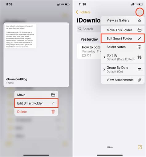 How To Use Smart Folders In Notes App On Iphone Ipad Mac