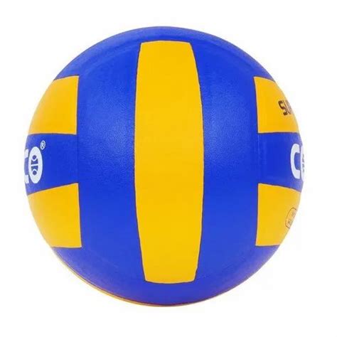 Yellow And Blue Nylon Cosco Super Volley Volleyball Ball Size 4 At Rs