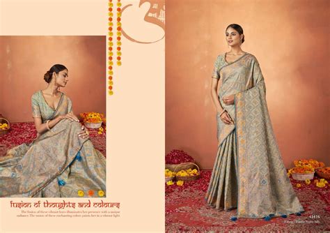 Mahotsav Mohmanthan Norita 43400 Series Pradha Silk With Designer