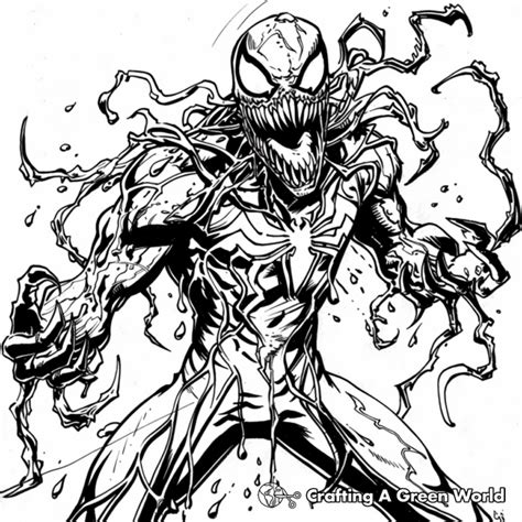 Symbiote Coloring Pages Free And Printable