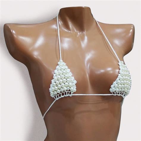 Crochet Extreme Micro Bikini Top Tiny Bikini Top Sexy Bikini Etsy