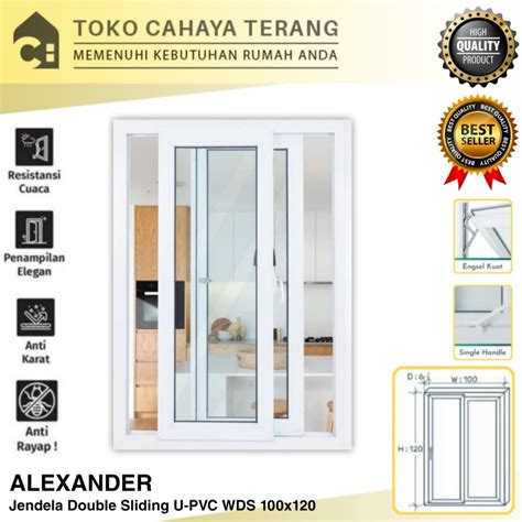 Jual Jendela Double Sliding Upvc Alexander X Jendela Sliding