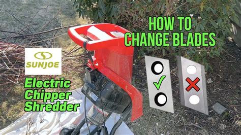 How To Change Blades On Sun Joe Chipper Shredder Cj E And Cj E